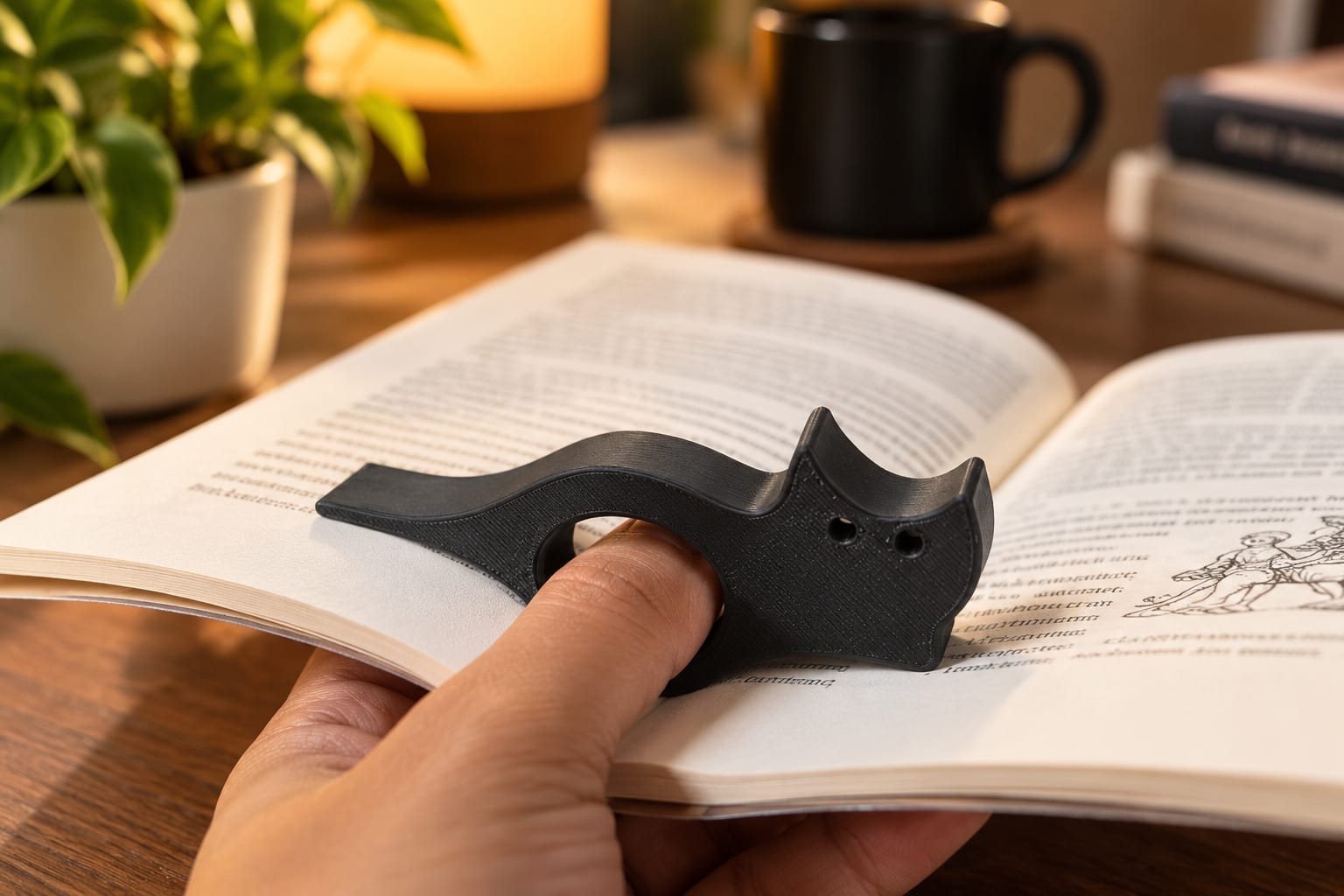 Cat - Book page holder